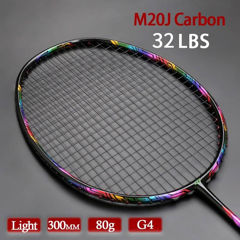 35LBS G4 Strung Badminton Carbon Training Racket