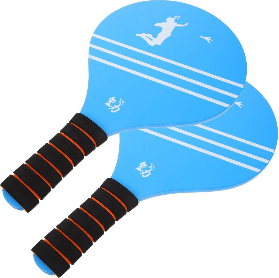 Ohphcall 8 Pcs Wooden Paddle Rackets Set