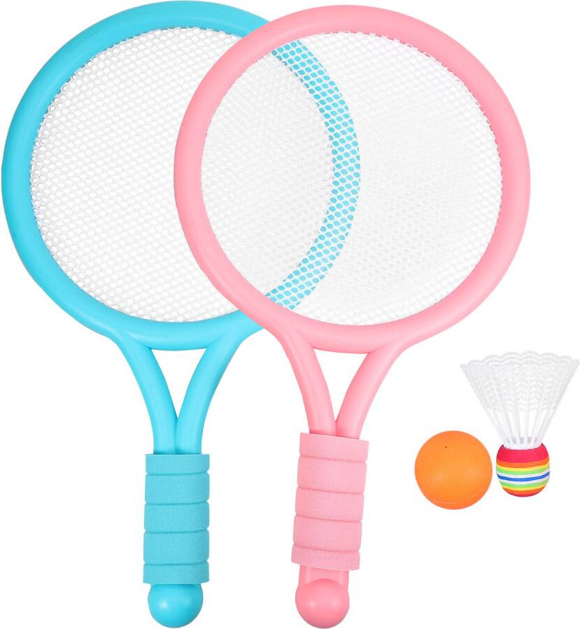 ABOOFAN 4Sets Kids Badminton Rackets Set
