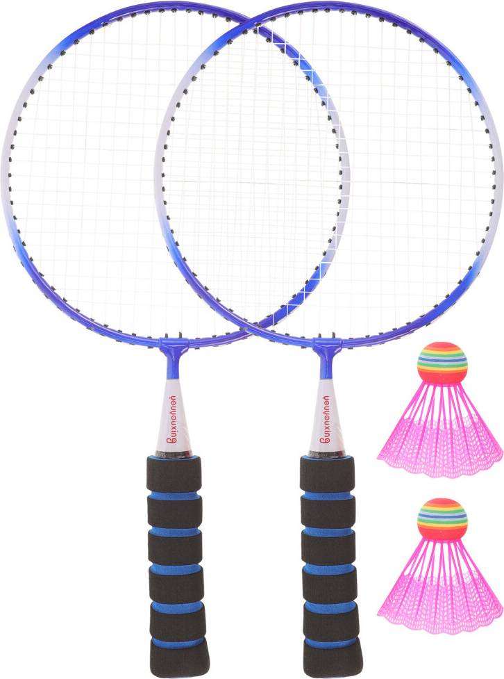 Vaguelly Blue Kids Badminton Racket Set