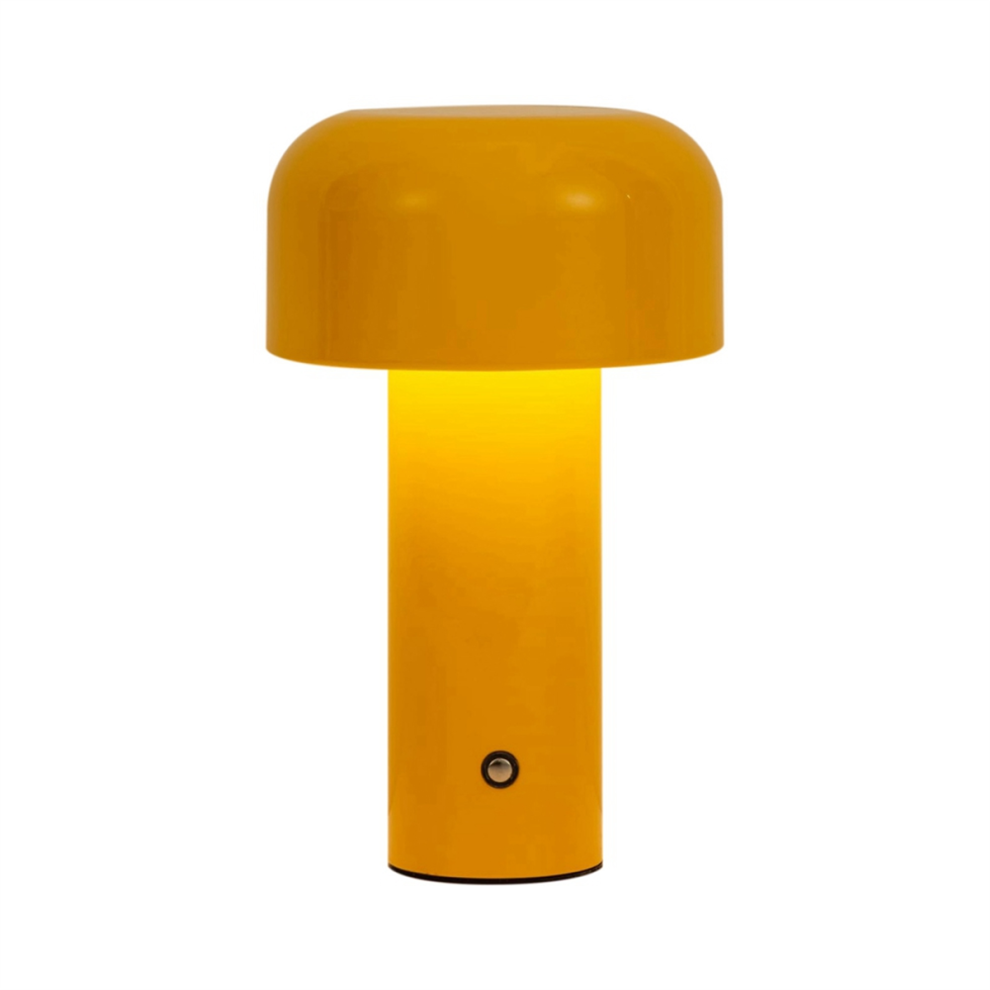 Typecat Cordless Mushroom Rechargeable Operated LED 3 Col Table Lamp