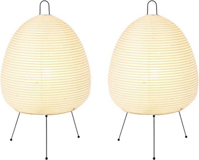 Typecat Japanese Rice Paper Lantern LED Table Lamp 2X Bordlampe