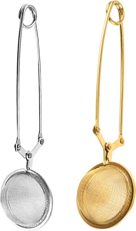 Solustre Assorted Color Tea Strainer Kitchenware 2pcs