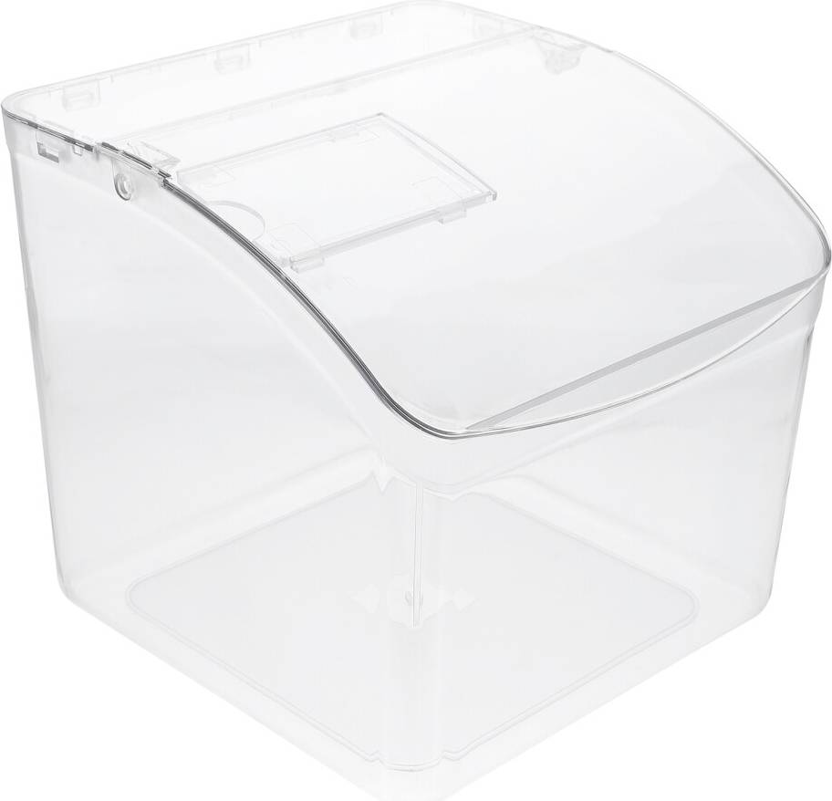 Solustre Transparent Flip-Type Candy Box Storage Food Container
