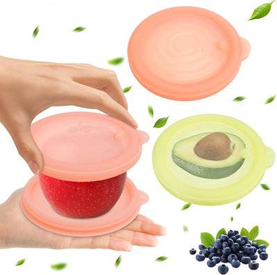 B&Q Fruit Storage Containers For Fridge Silicone Set 2 Pcs Food Container 2pcs