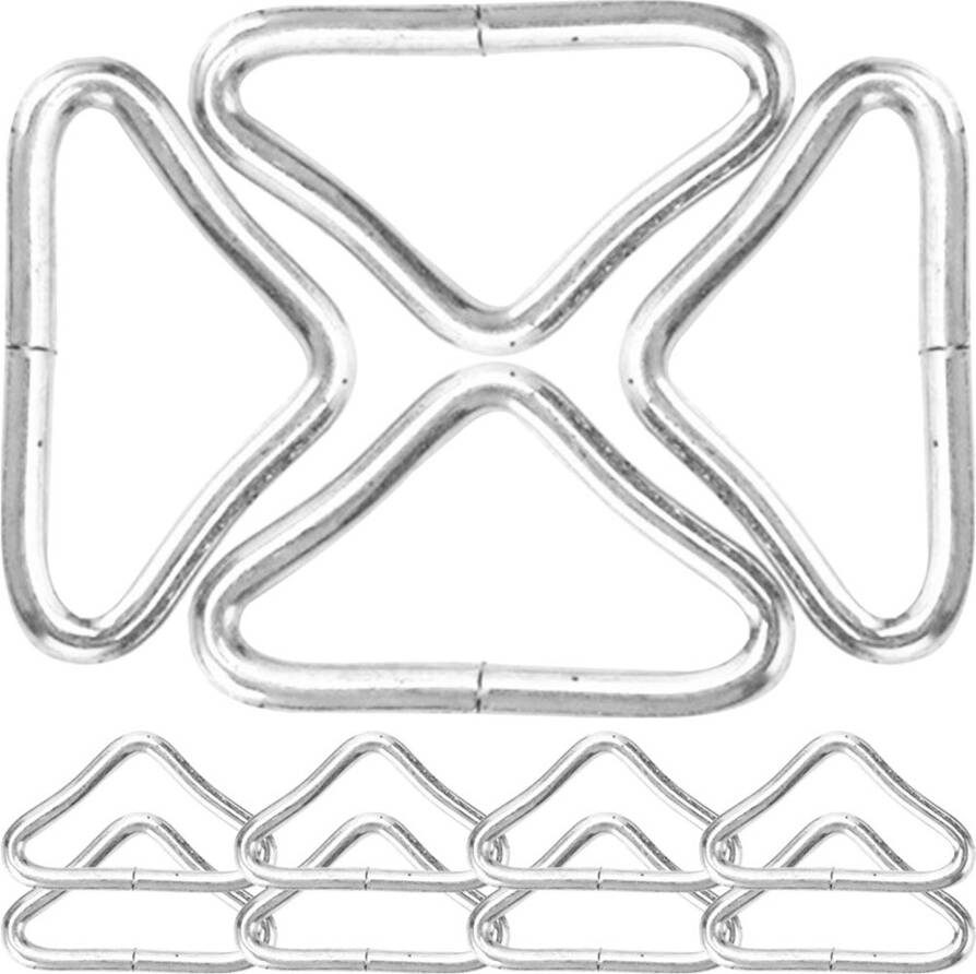 Happyyami 3 Pack Trampoline Triangle Buckle Frame Spring Rings