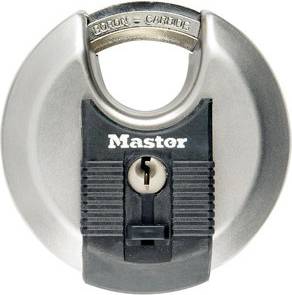 B&Q Master Lock Excell Stainless Steel Discus Padlock