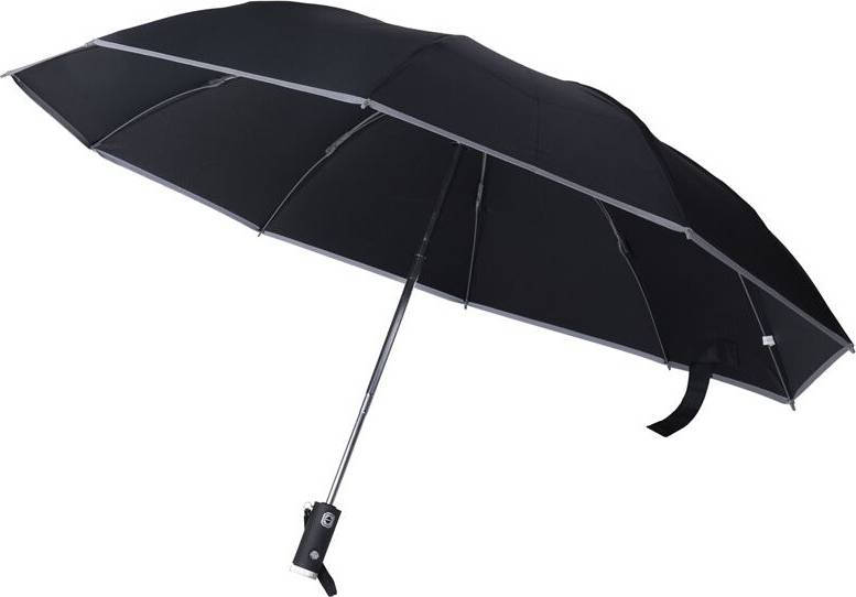 Tlily Automatic Reverse Umbrella Inverted Reflective Folding LED Light Safe Night Windproof Frame