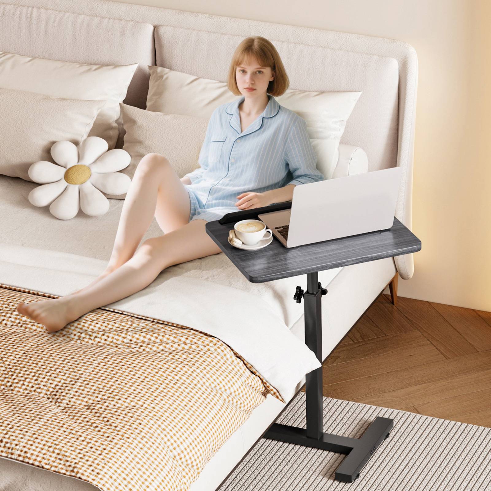 Temu Multi-functional Height-adjustable Side Table