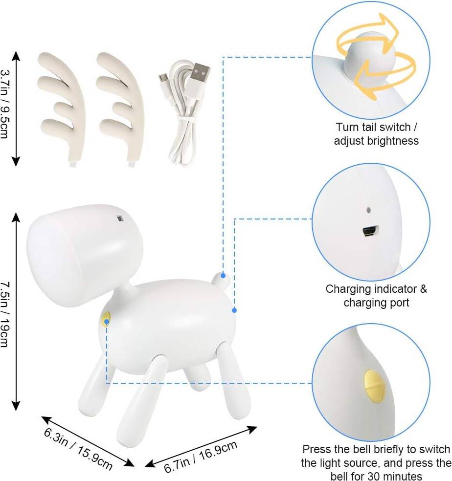 Multicolor Cute Rechargeable Night Light
