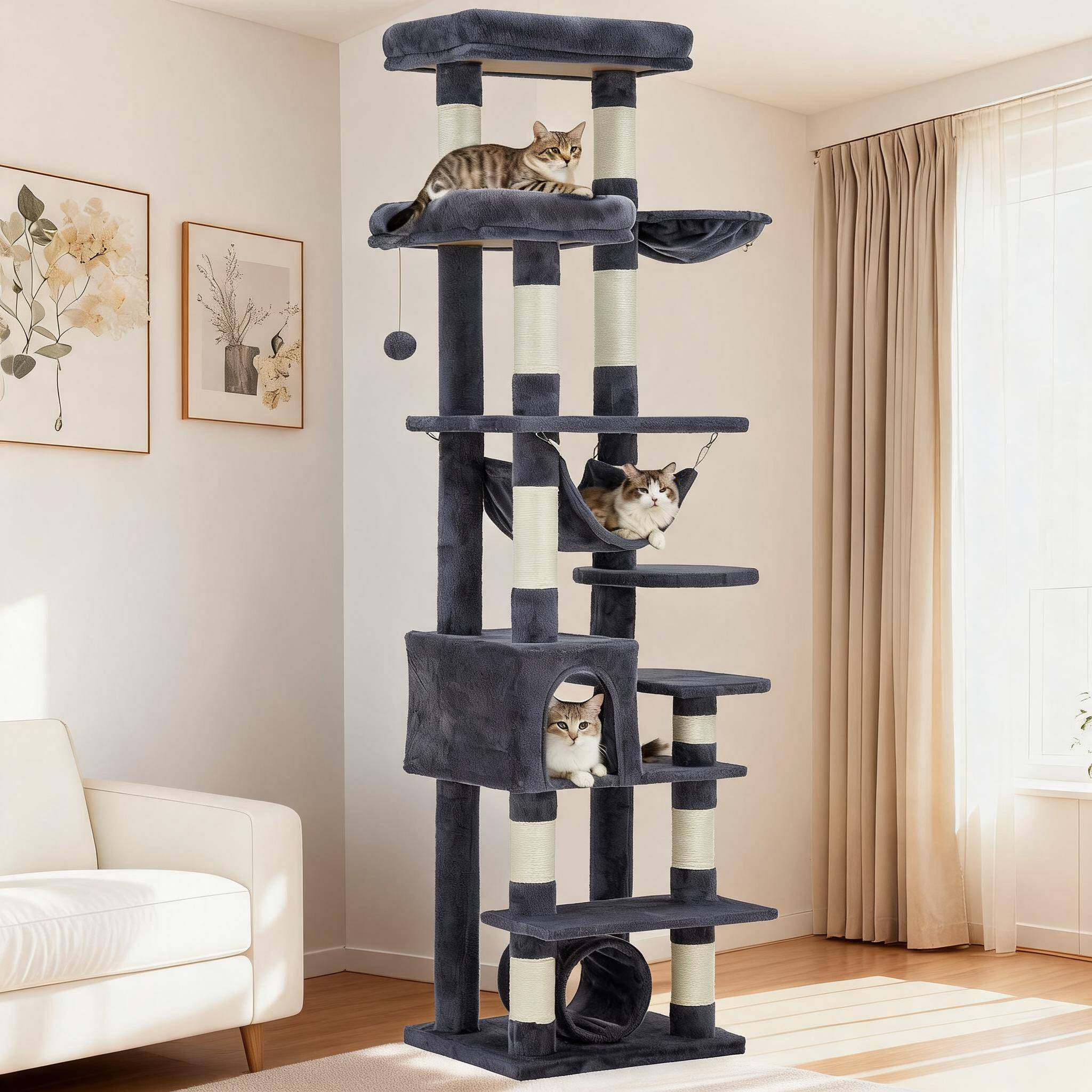 Cat tree Garvee 74 Inch Cat Tree Tower