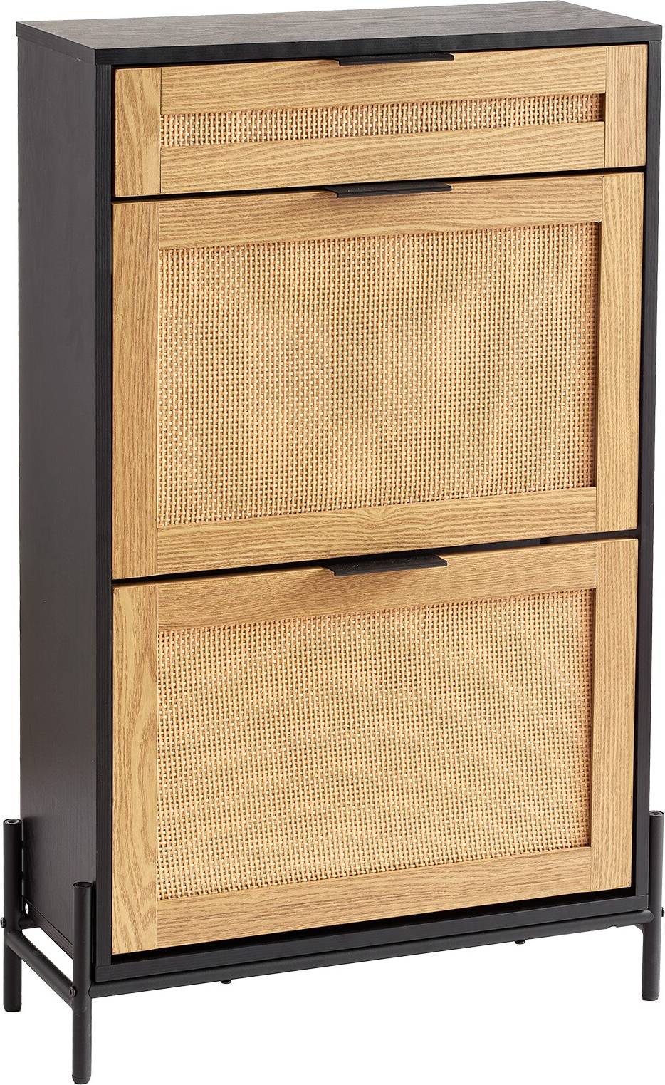 Narrow shoe cabinet VEVOR Rattan Cabinet Narrow Organizer Shoe Rack