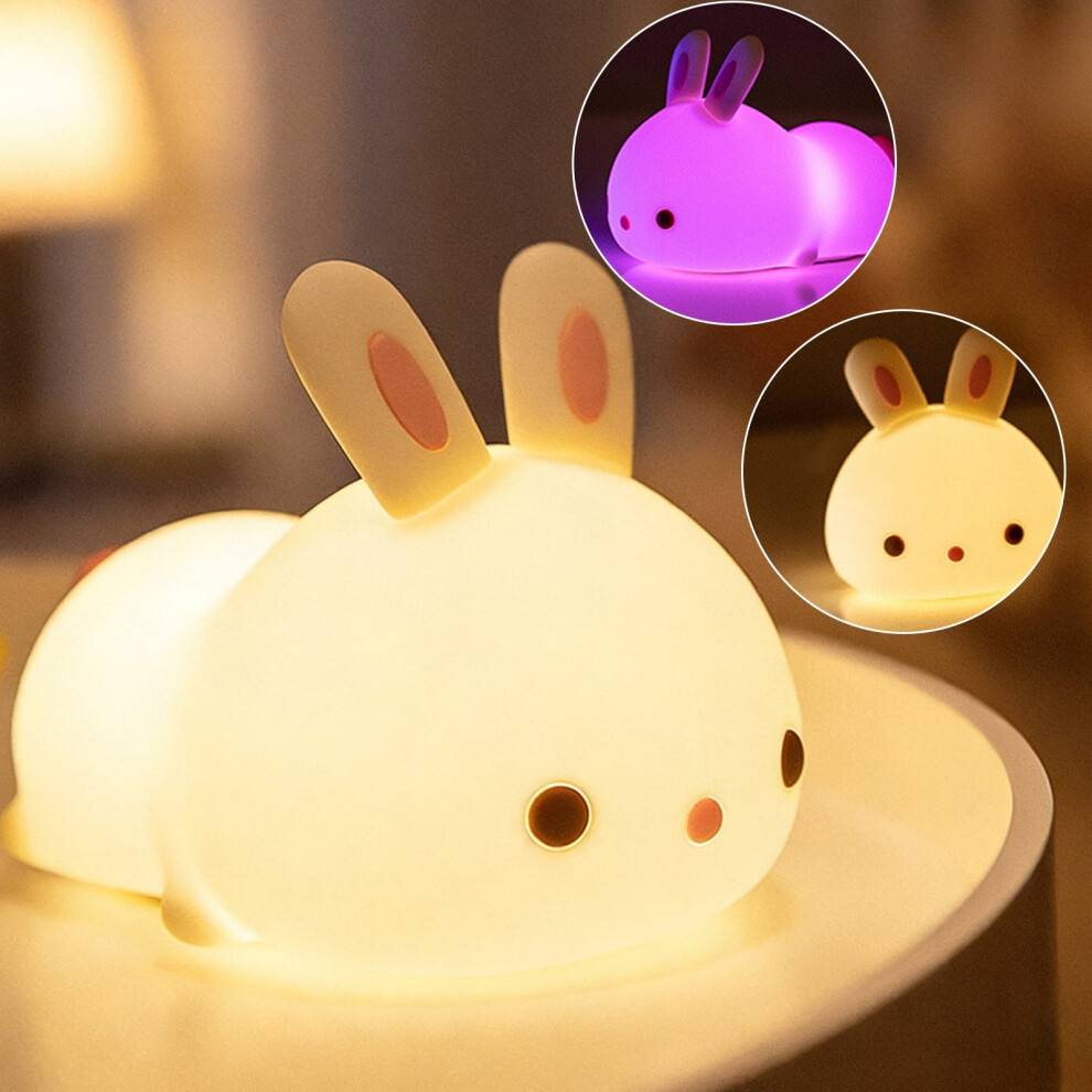 Pat-Activated Rabbit LED Night Light