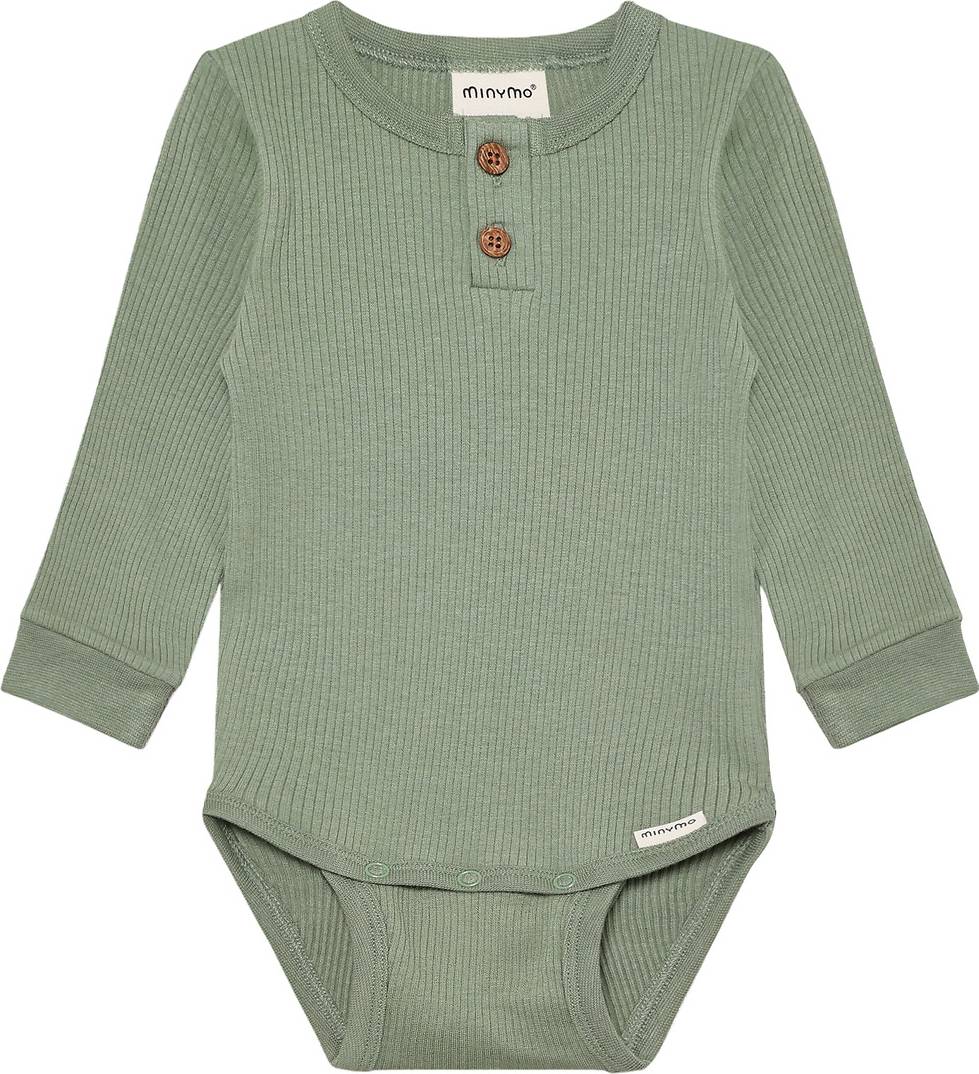 Minymo Body Ls Rib Lily Pad - Green