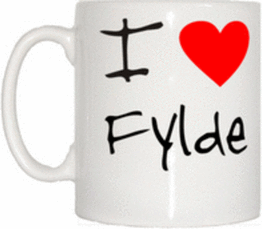 TeeTreeDesigns I Love Heart Fylde Mug Cup