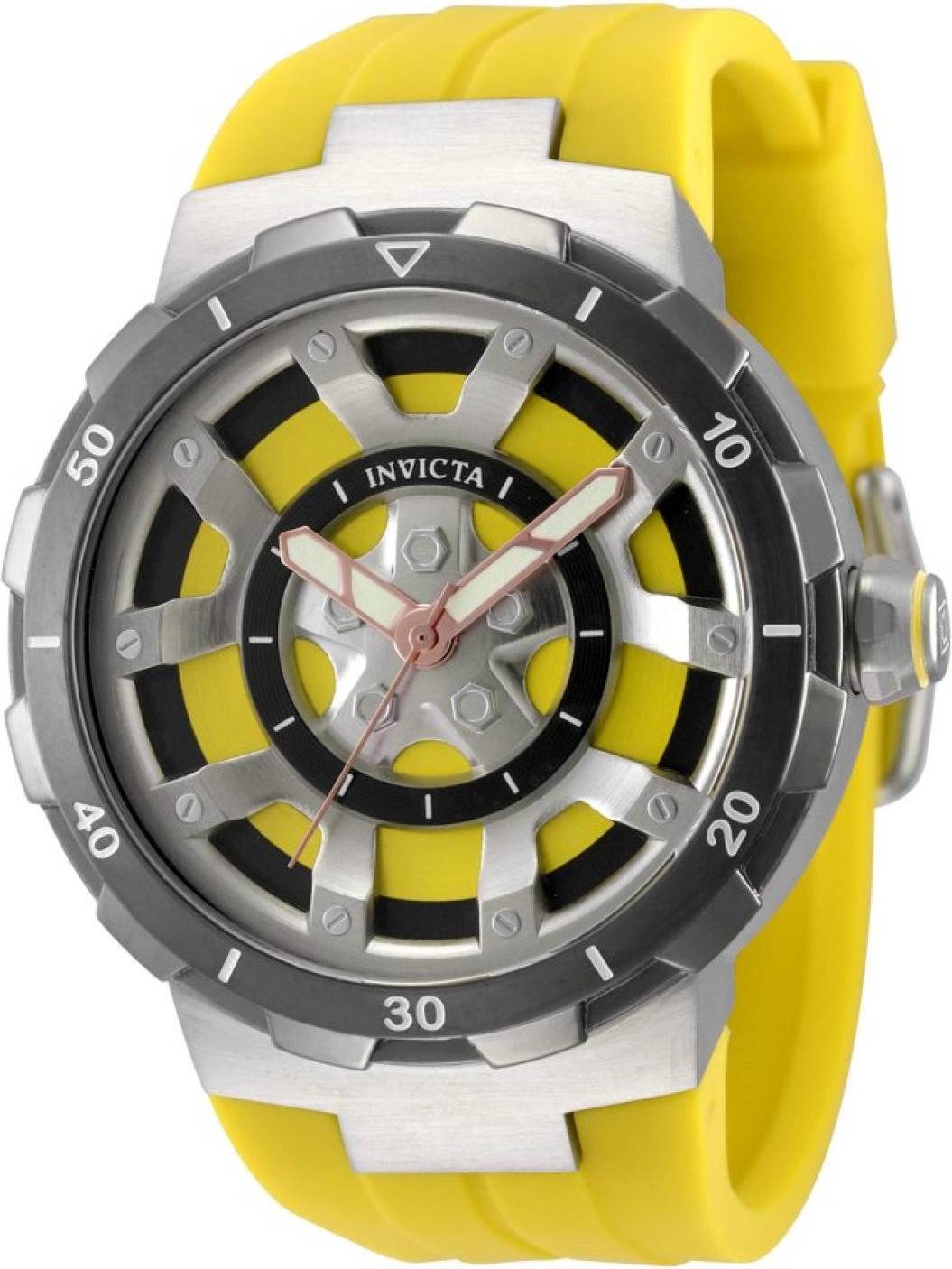 Invicta Racing Kvartsklocka Herr 46mm Silver