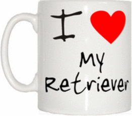 TeeTreeDesigns I Love Heart My Retriever Mug Mug