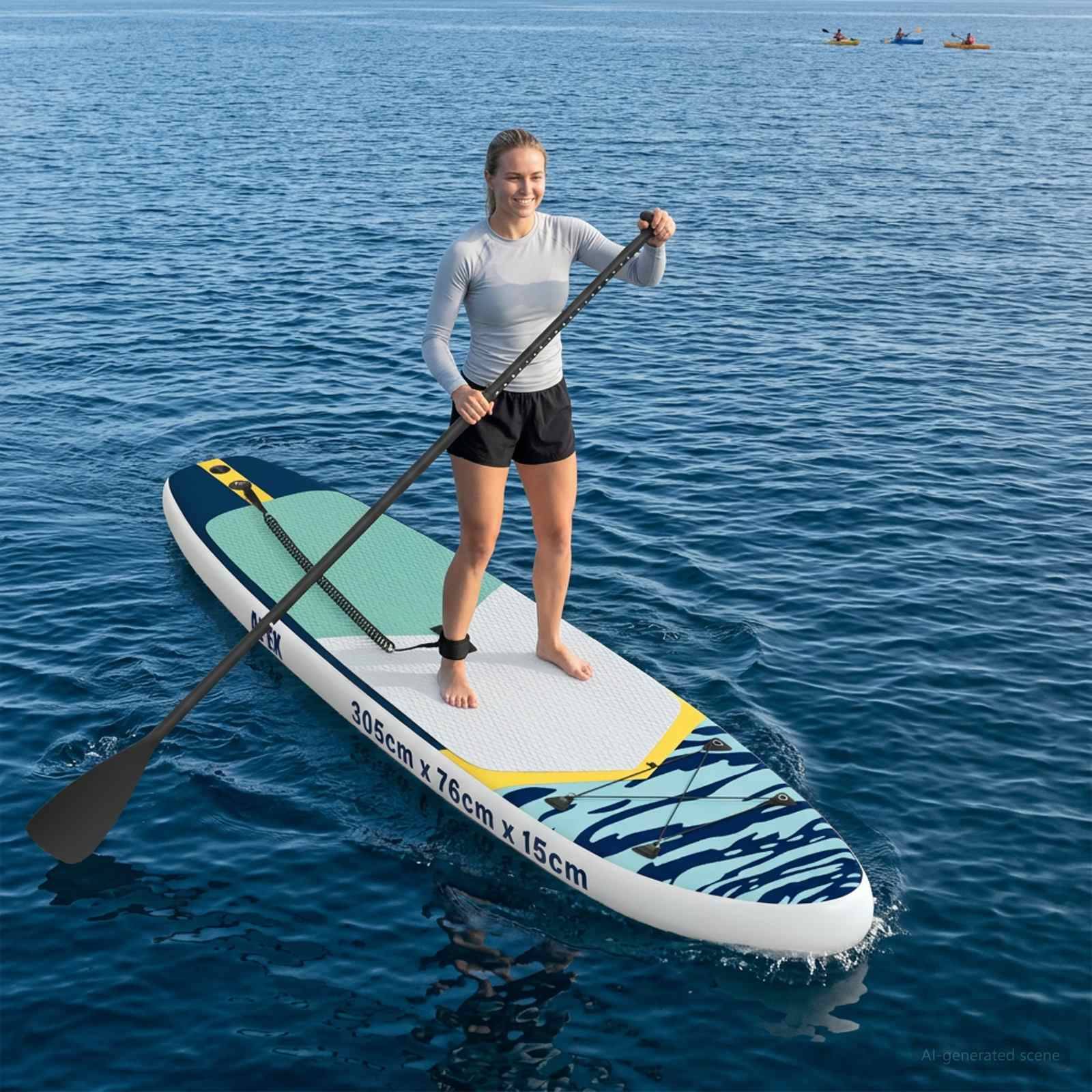 Inflatable paddle board vidaXL Inflatable Stand Up Paddle Board APEX