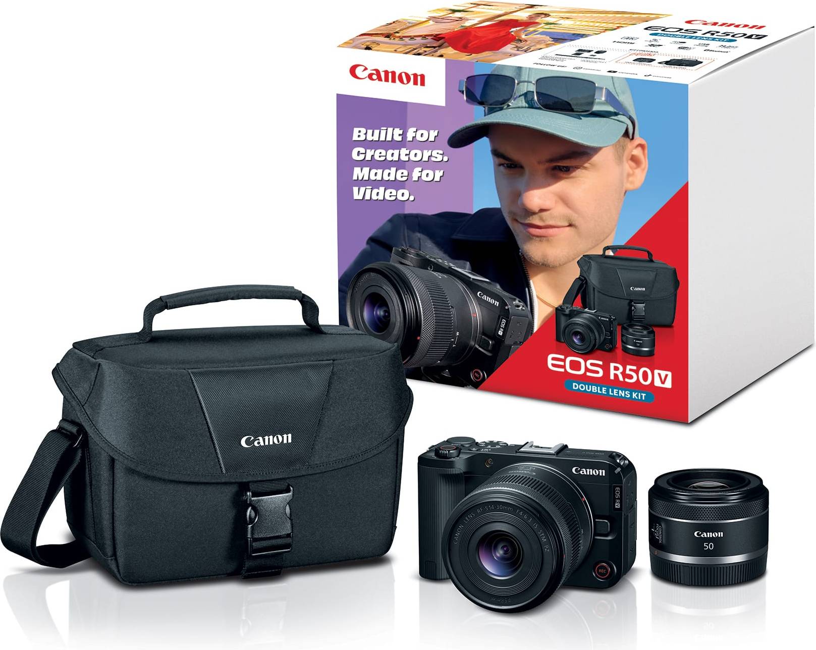 Canon eos r50 kit Canon EOS R50 V 4K Video Mirrorless Camera Kit