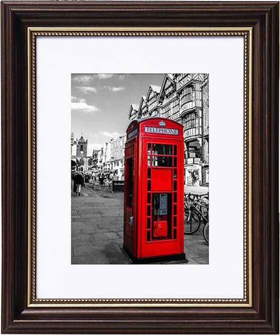 Hd style Vintage Rustic Distressed White Gold Photo Frame