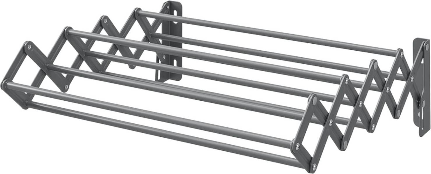 Wall mounted drying rack SlickBlue Steel Wall Mounted Clothes Drying Rack Retractable Design