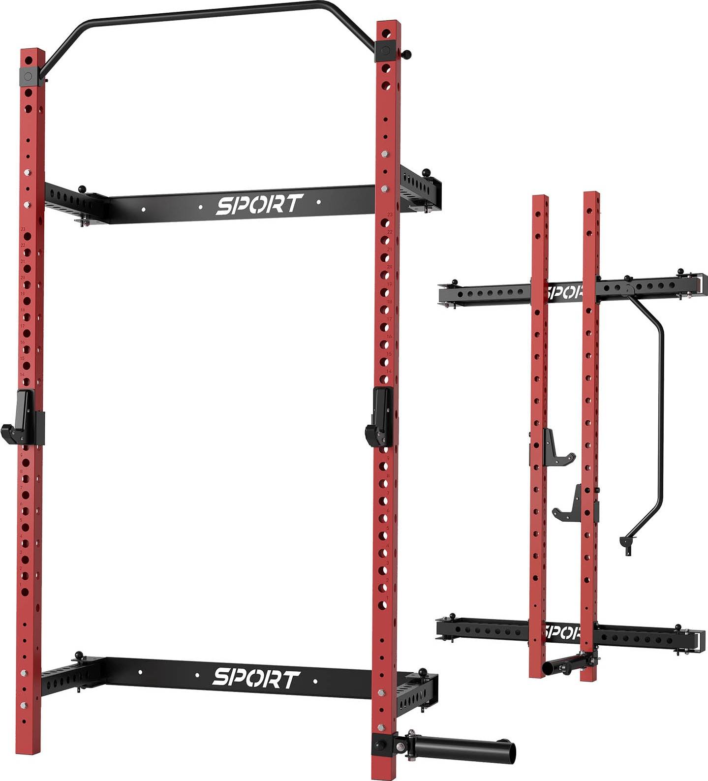Power rack Garvee Foldable Squat Power Rack 2.36x2.36 Inch