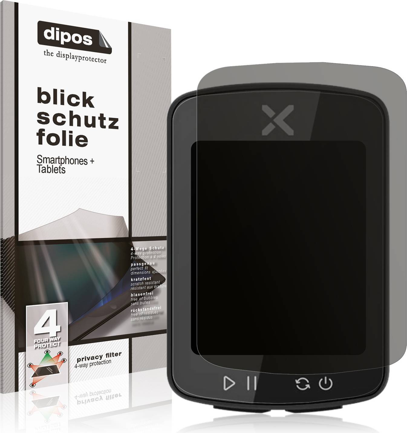 Dipos Xoss Gen 2 Privacy Filter Screen Protector