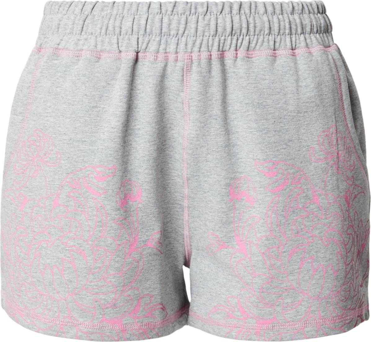 Pantalón - Gris Claro/Rosa