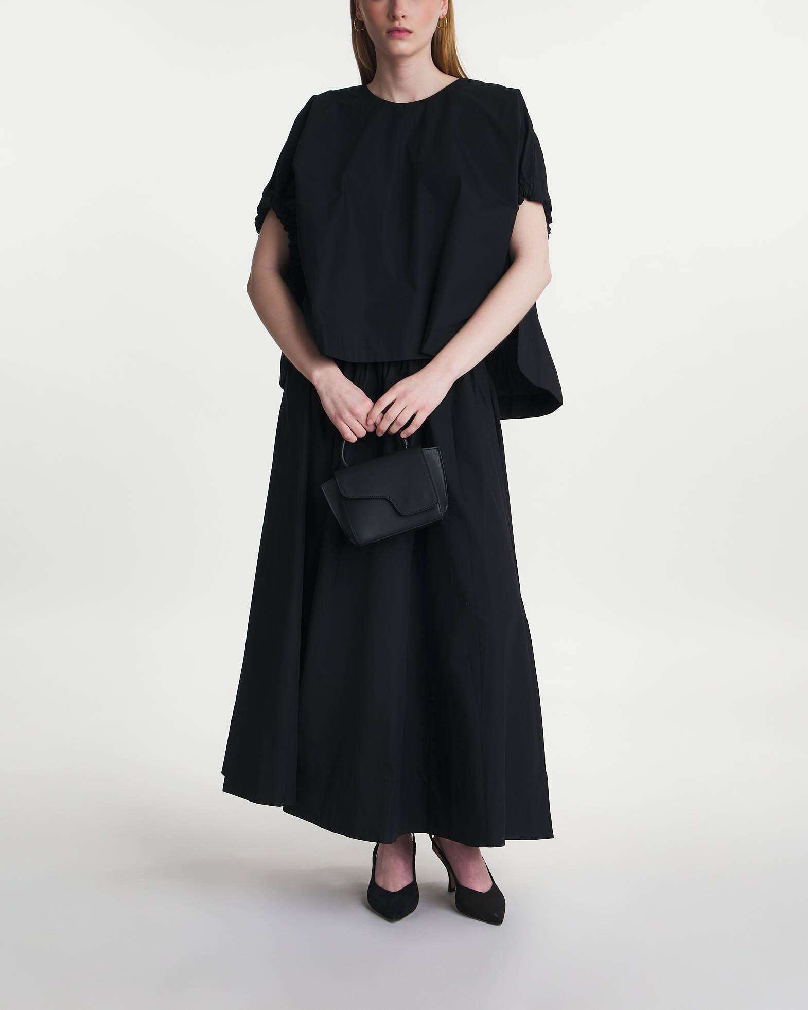 Dagmar Top Rouched Black