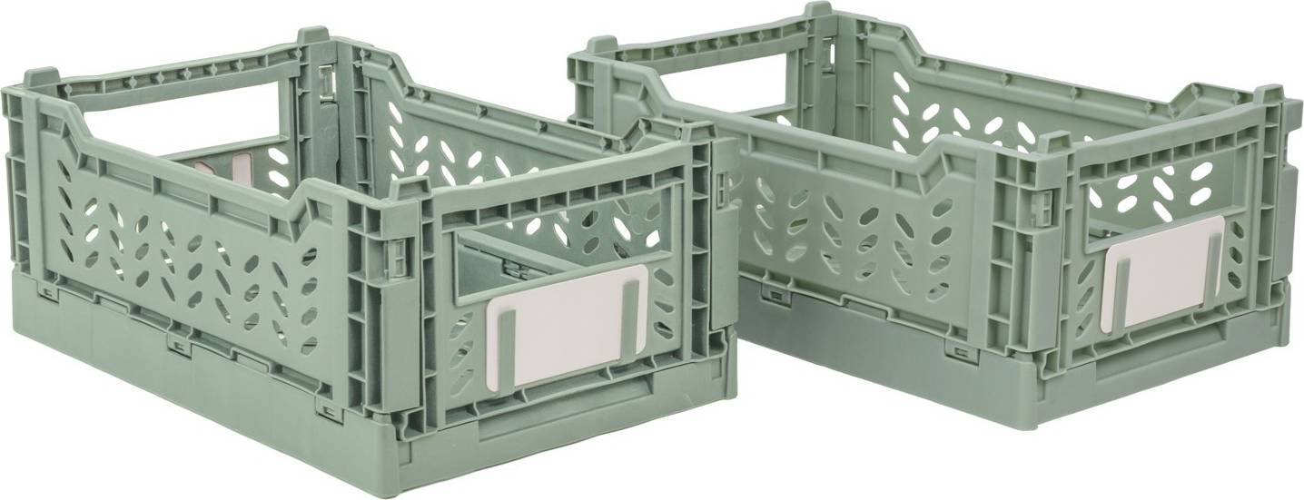JVL Stackit Foldable Crates 4l Storage Box