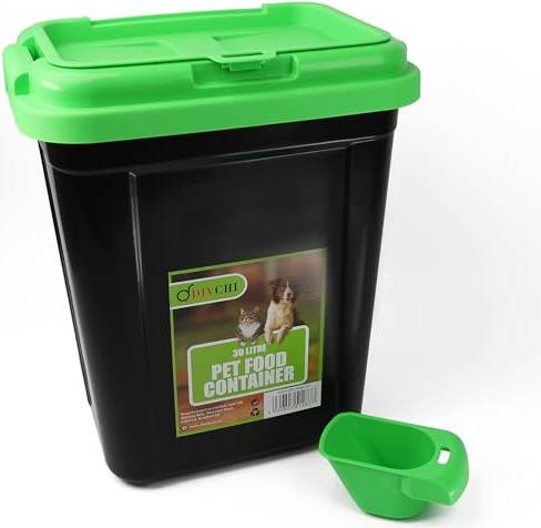 Divchi 20L Pet Food Storage Container Flip Top Locking System