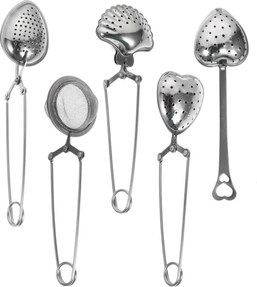 VILLCASE Stainless Steel Tea Infusers Set 5pcs Kitchenware 5pcs