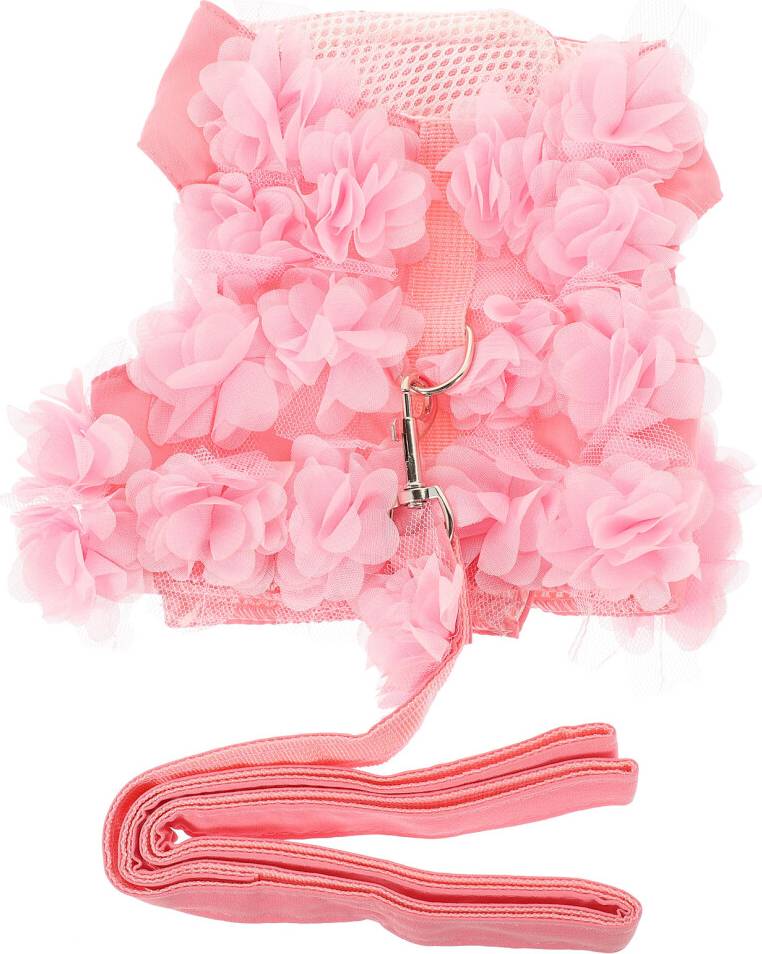 Inoomp Pink Dog Traction Rope Adjustable Chest Strap