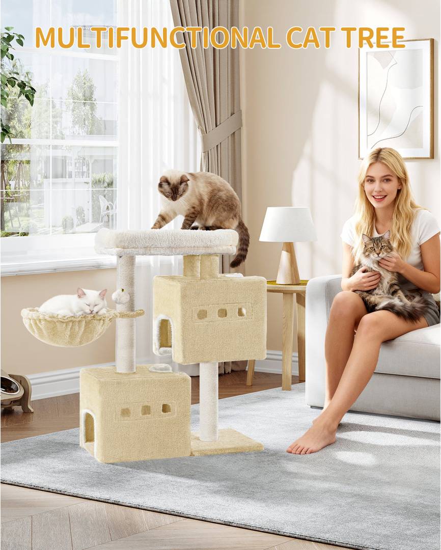 Archie & Oscar Cat Tree 75 cm Multi-Level Stable Tower