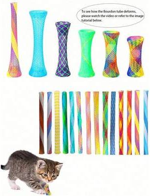 Shein Random Color Plastic Spring Cat Toy