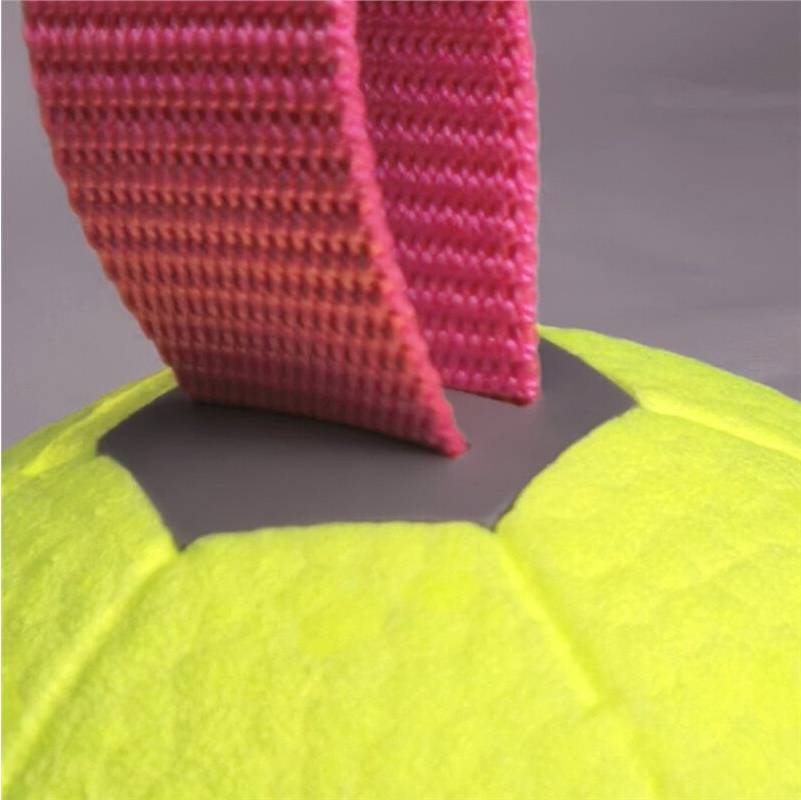 Melitt Dog Soccer Chew Toy with Rope Interactive Fetch
