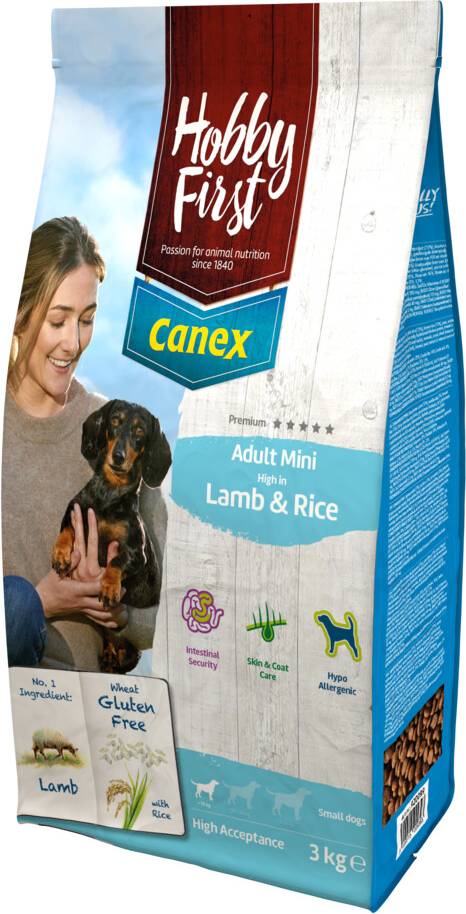HobbyFirst Canex Adult Mini Lamm Ris Hundfoder 2 x 3 kg