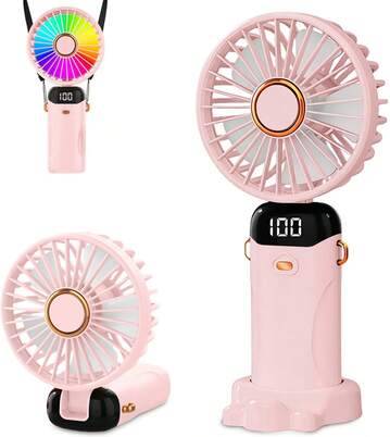 Shein Portable Handheld Electric Fan With LED Display