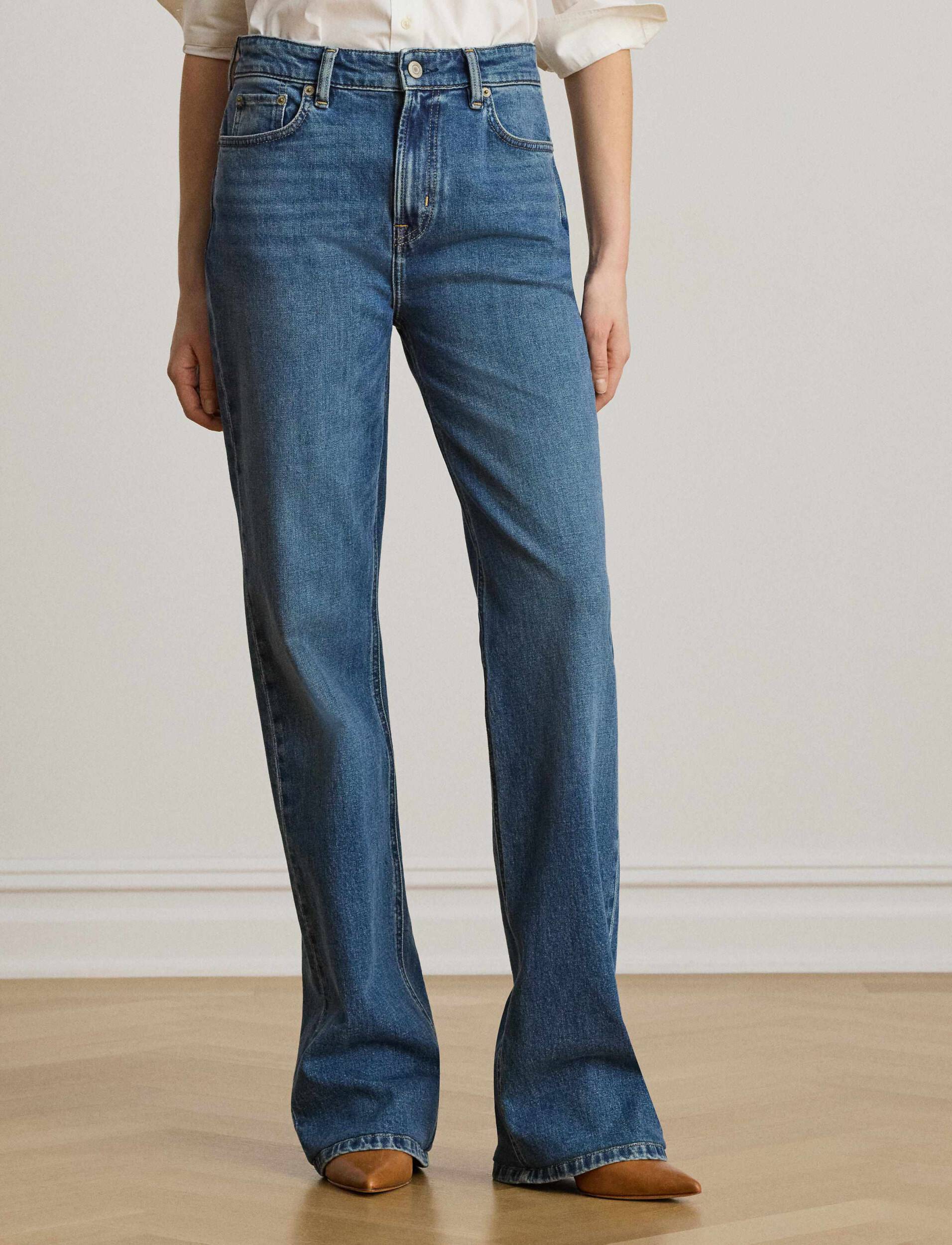Lauren Ralph Lauren High-Rise Straight Jean - Blue