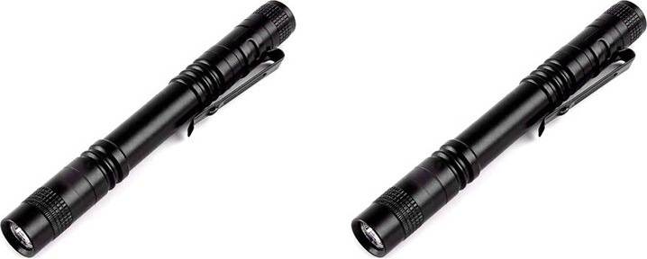 Typecat 2PC LED Flashlight High Lumen Zoomable Water Resistant