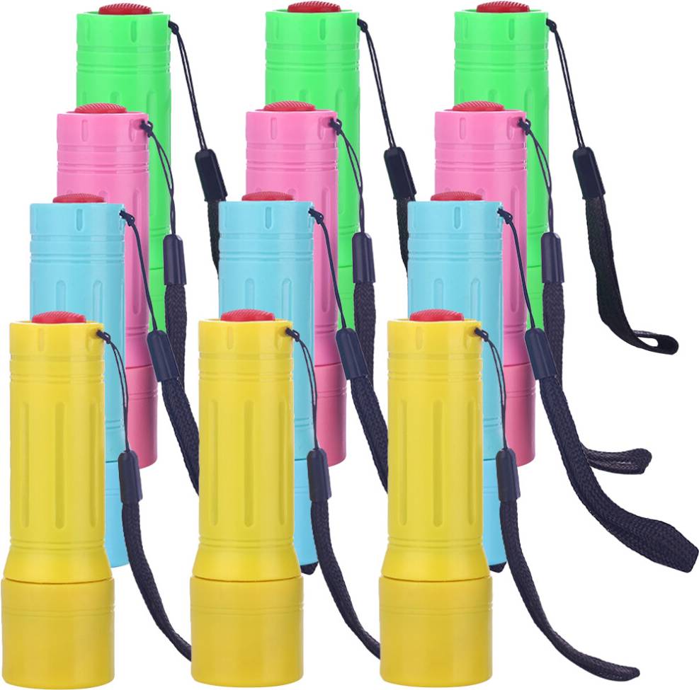 ABOOFAN 48Pcs Lightweight Mini Handheld Flashlights Assorted Colors