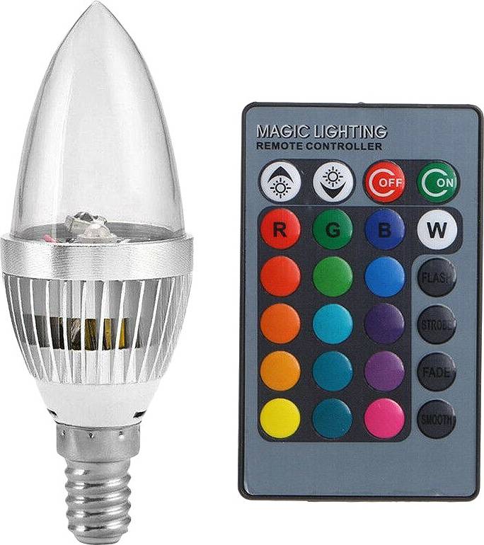 Torribaly 3W E12 RGB LED Colorful Change Color Bulb