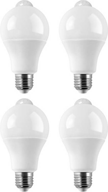 Torribaly 4PC E27 LED Motion Sensor Bulb