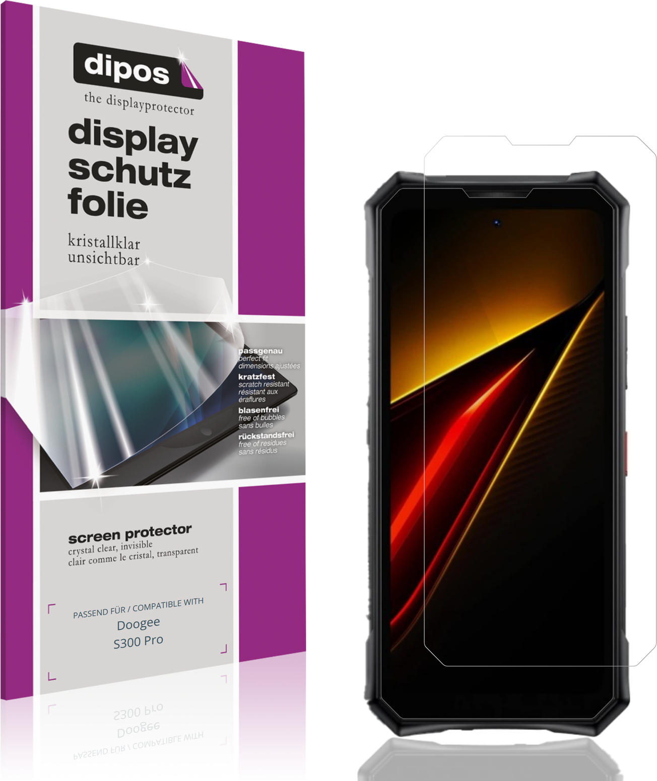 Dipos Screen Protector For Doogee S300 Pro
