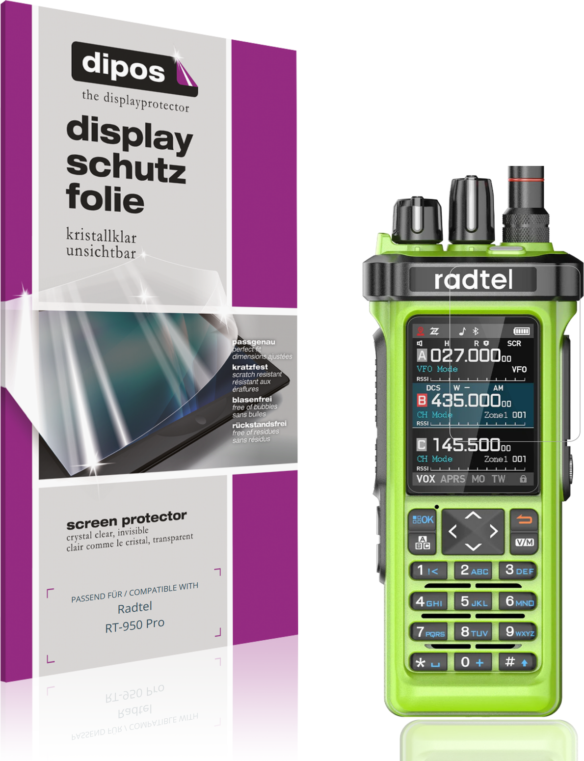 Dipos Screen Protector For Radtel RT-950 Pro