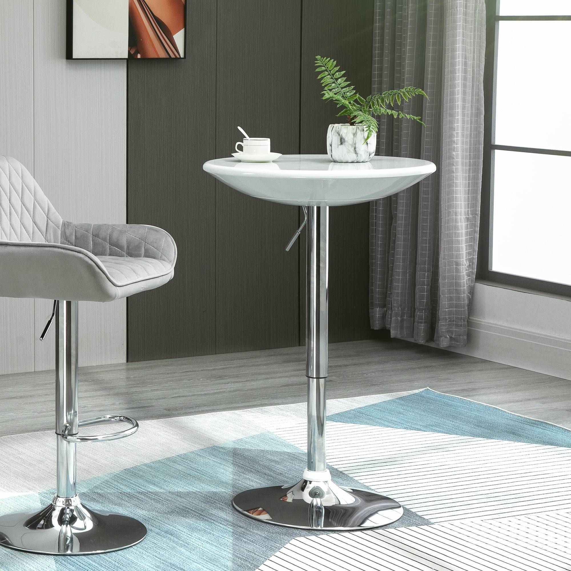 Homcom Adjustable Height Pub Bar Table