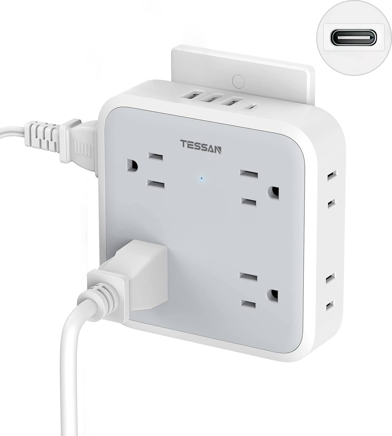 Surge Protector Outlet Extender USB-C