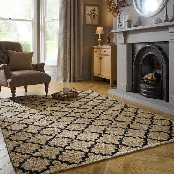 Dunelm Maroc Braid Chunky Jute Rug