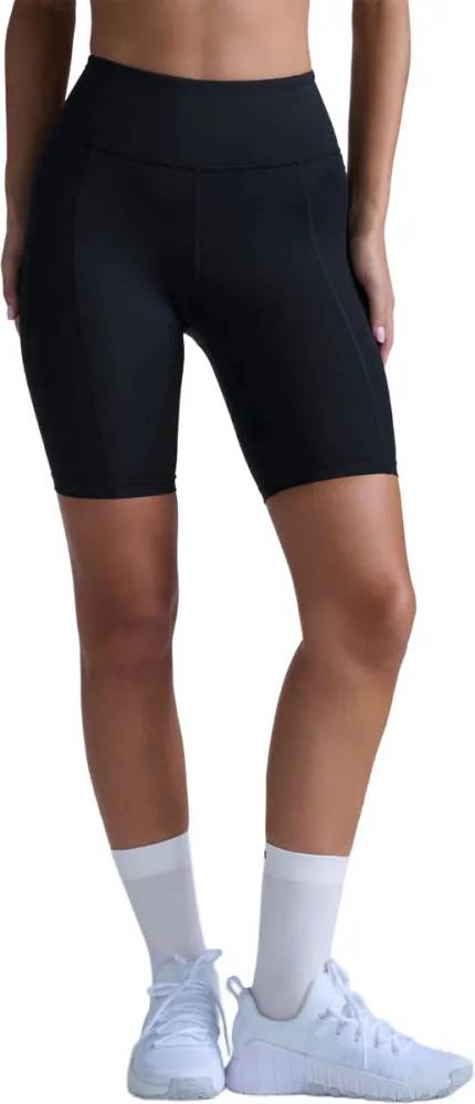 2XU Core Hi-Rise Compression 7 Inch Shorts - Black/Silver