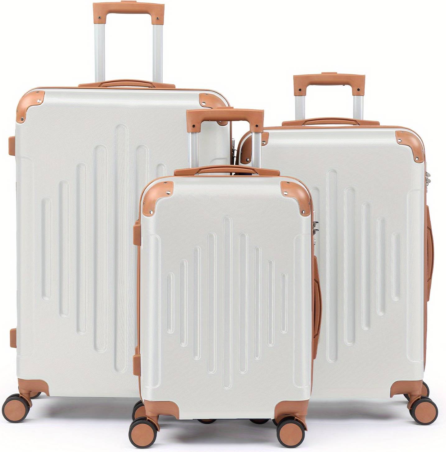 Luggage set AutoForever 3pcs Hard Shell Luggage Set With Spinner Wheels